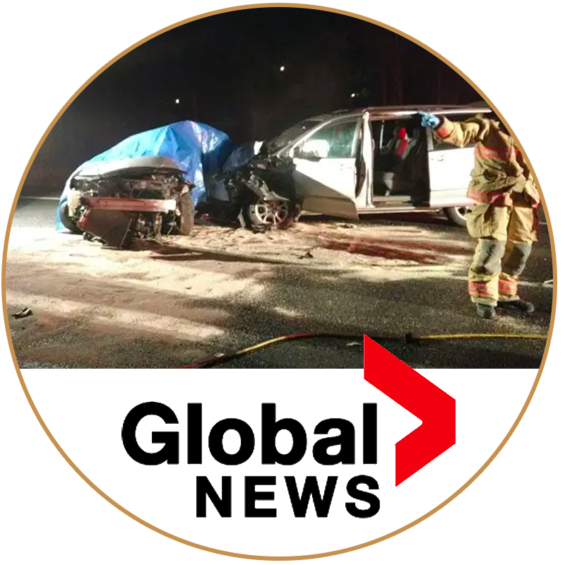 global news car crash image on red hill